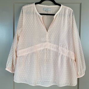 Loft Powdered Pink Blouse